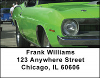Vintage Muscle Car Address Labels | LBBAN-14