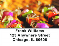 Grilled Food Address Labels | LBBAN-54