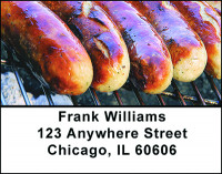 Grilled Food Address Labels | LBBAN-54