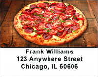 Italian Pizza Address Labels | LBBAN-56