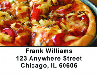 Italian Pizza Address Labels | LBBAN-56