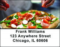 Italian Pizza Address Labels | LBBAN-56