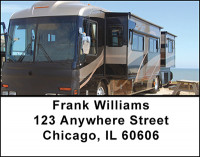 Modern Comfortable Camping Address Labels | LBBAN-70