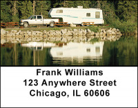 Modern Comfortable Camping Address Labels | LBBAN-70