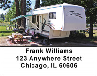 Modern Comfortable Camping Address Labels | LBBAN-70