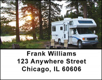 Modern Comfortable Camping Address Labels | LBBAN-70