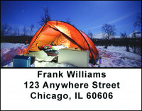 Winter Camping Address Labels | LBBAN-72