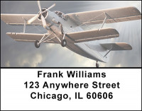 Vintage Airlines Address Labels | LBBAN-81