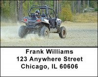 Side By Side 4-Wheeler Fun Address Labels | LBBAN-83