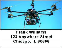 Flying Drones Address Labels | LBBAN-84