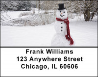 Winters Snowman Address Labels | LBBAO-04