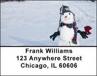 Winters Snowman Address Labels | LBBAO-04
