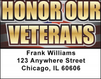 Honor Our Veterans Address Labels | LBBAO-08