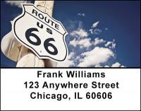 Route 66 Highway Address Labels | LBBAO-09