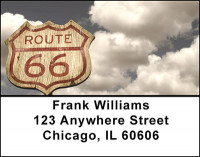 Route 66 Highway Address Labels | LBBAO-09