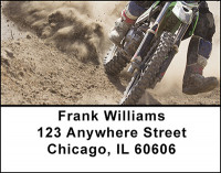 Motocross Dirt Bikes Address Labels | LBBAO-11