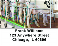 Milking Dairy Cows Address Labels | LBBAO-12