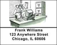 A Man's Office Humor Address Labels | LBBAO-25