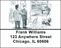 A Man's Office Humor Address Labels | LBBAO-25