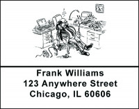 A Man's Office Humor Address Labels | LBBAO-25
