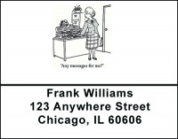 A Woman's Office Humor Address Labels | LBBAO-26
