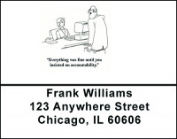 A Woman's Office Humor Address Labels | LBBAO-26