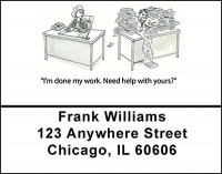 A Woman's Office Humor Address Labels | LBBAO-26