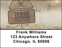 Zombie Outbreak Address Labels | LBBAO-29