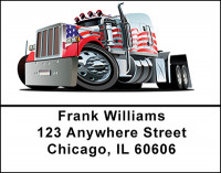 Trucking In America Address Labels | LBBAP-28
