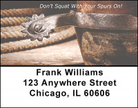 Cowboy Spurs Address Labels | LBBAP-29