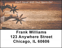 Cowboy Spurs Address Labels | LBBAP-29