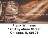 Cowboy Spurs Address Labels | LBBAP-29
