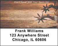 Cowboy Spurs Address Labels | LBBAP-29