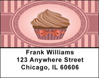 Vintage Cupcakes Address Labels | LBBAP-30