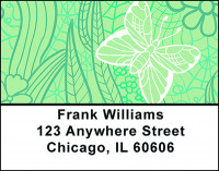 Lace Butterflies Address Labels | LBBAP-44
