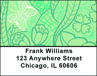 Lace Butterflies Address Labels | LBBAP-44