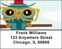 Hip Owls Address Labels | LBBAP-52