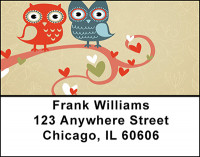 Owls - Hearts Address Labels | LBBAP-54