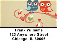 Owls - Hearts Address Labels | LBBAP-54