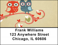 Owls - Hearts Address Labels | LBBAP-54