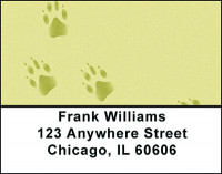 Ferret Paw Prints Address Labels | LBBAP-64