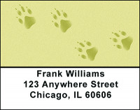 Ferret Paw Prints Address Labels | LBBAP-64