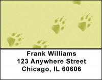 Ferret Paw Prints Address Labels | LBBAP-64