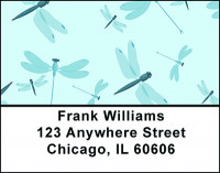 Dragonflies on Blue Address Labels | LBBAP-70