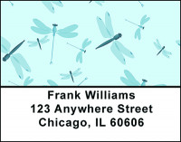 Dragonflies on Blue Address Labels | LBBAP-70