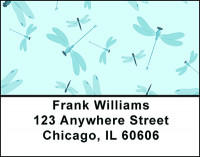 Dragonflies on Blue Address Labels | LBBAP-70