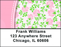 Pink Rose Splash Address Labels | LBBAP-75
