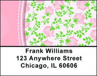 Pink Rose Splash Address Labels | LBBAP-75