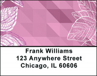 Pink Geometric Nature Address Labels | LBBAP-78