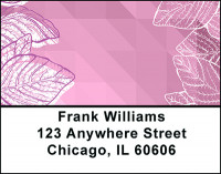 Pink Geometric Nature Address Labels | LBBAP-78